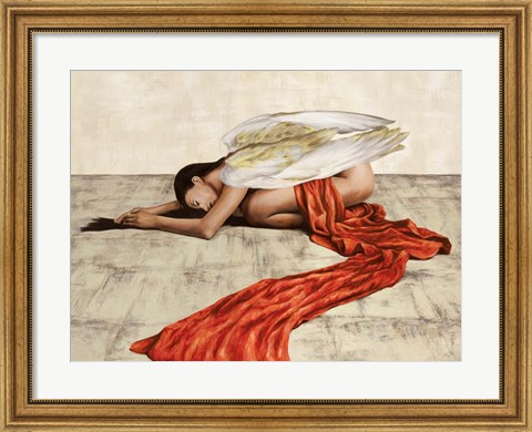 Framed Reclined Angel Print