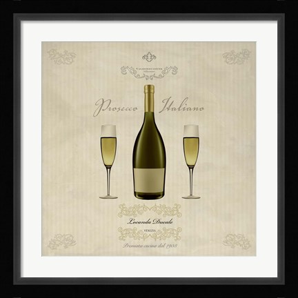 Framed Prosecco Italiano Print