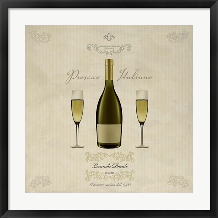 Framed Prosecco Italiano Print