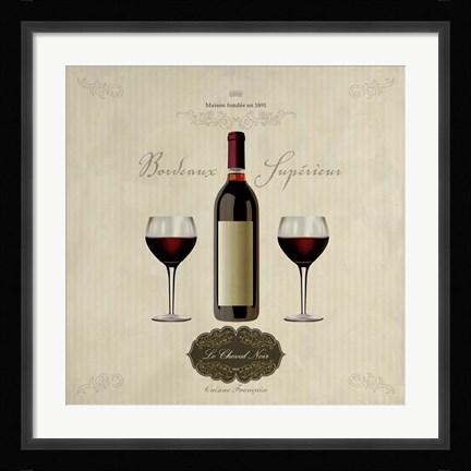 Framed Bordeaux Superieur Print