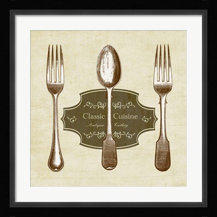 Framed Classic Cuisine Print