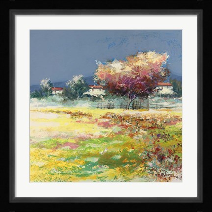 Framed Albero nel Prato Print