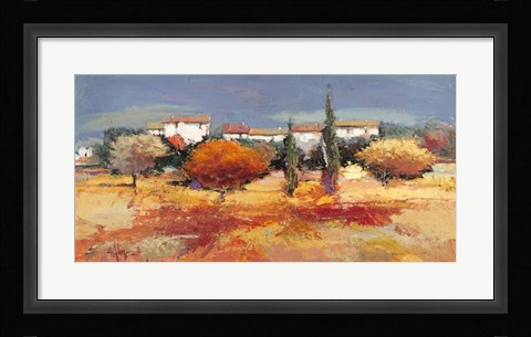 Framed Campagna nel Sole Print