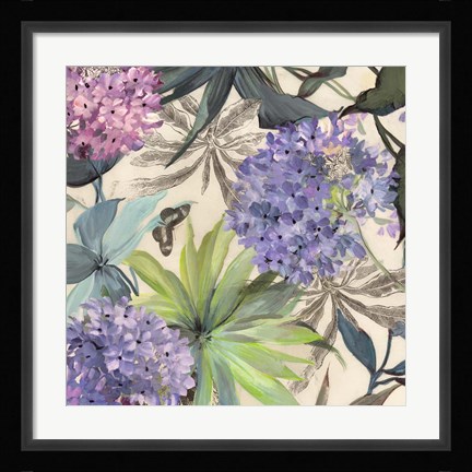 Framed Lilac Hydrangeas Print