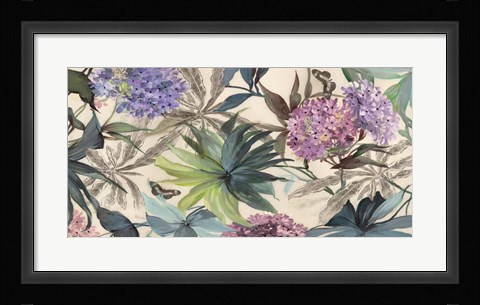 Framed Hydrangeas Panel Print