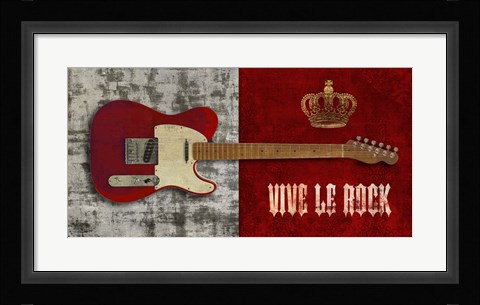 Framed Vive le Rock Print
