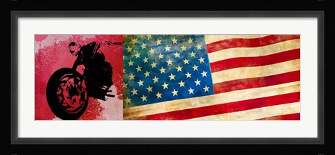 Framed On the Road, USA Print