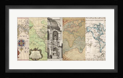 Framed Cahiers de Voyage II Print