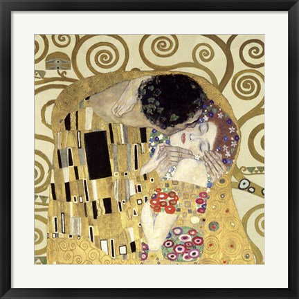 Framed Kiss  (Detail) Print