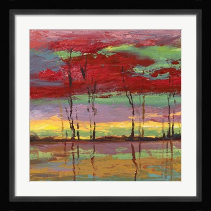 Framed Tramonto sul Bosco II Print
