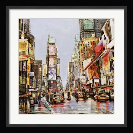 Framed Times Square Jam Print