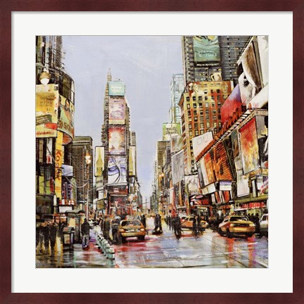 Framed Times Square Jam Print