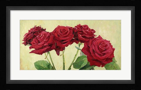 Framed Rose Rosse Print