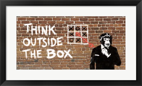 Framed Think Outside of the Box Print