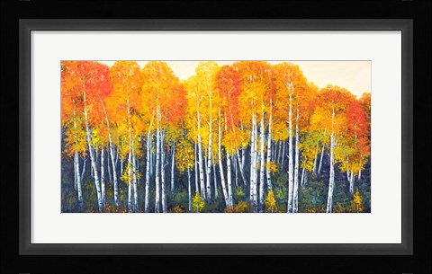Framed Bosco d'Autunno Print
