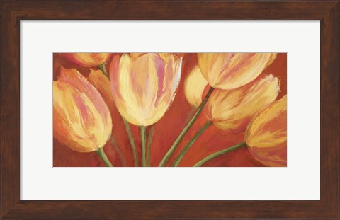 Framed Orange Tulips Print