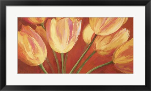 Framed Orange Tulips Print