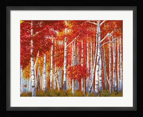 Framed Bosco di Betulle Print