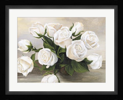 Framed Vaso di Rose Print