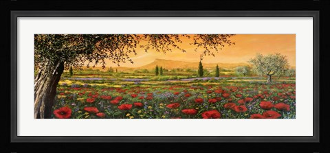 Framed Pianura in Fiore II Print