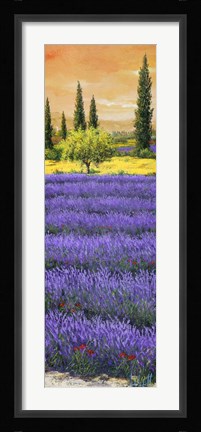 Framed Pomeriggio tra la Lavanda Print