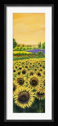 Framed Girasoli e Lavanda Print