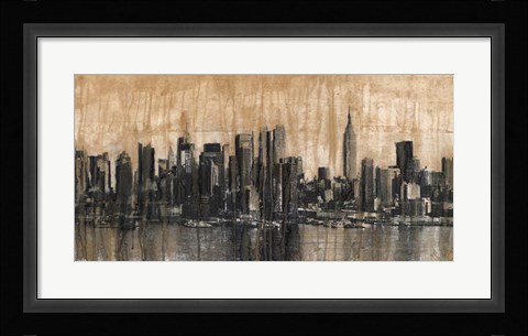 Framed NYC Skyline 1 Print