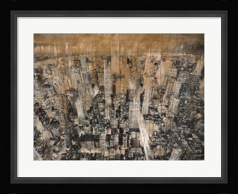 Framed NYC Aerial 4 Print