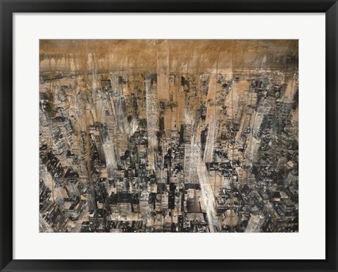 Framed NYC Aerial 4 Print