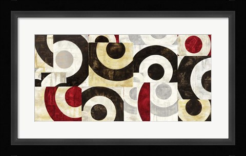 Framed Connessione Geometrica Print