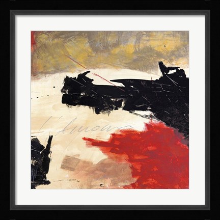 Framed L'Amour III Print