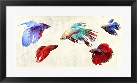 Framed Tropical Parade Print