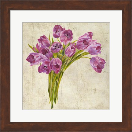 Framed Bouquet de Tulipes Print