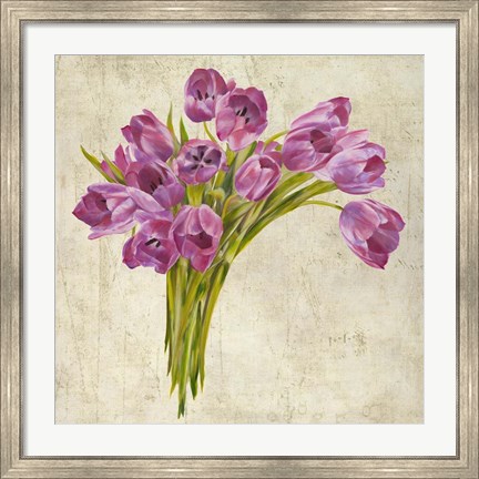 Framed Bouquet de Tulipes Print