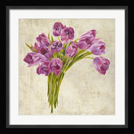 Framed Bouquet de Tulipes Print