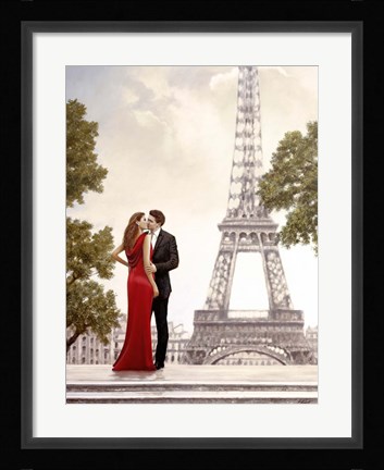 Framed Romance in Paris I Print