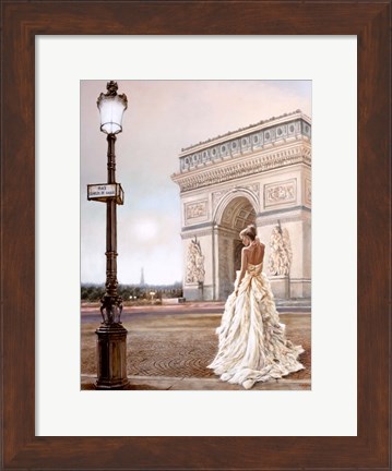 Framed Romance in Paris II Print