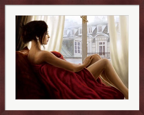 Framed At the Window Print