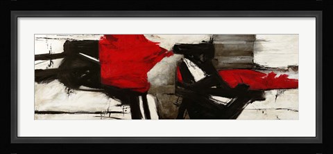 Framed Red Profile Print