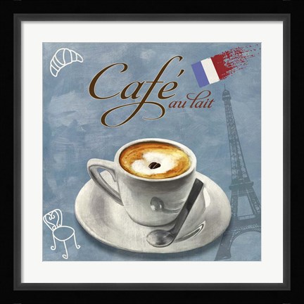 Framed Cafe au lait Print