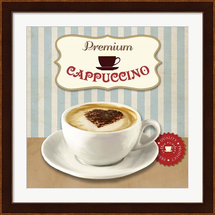 Framed Premium Cappuccino Print