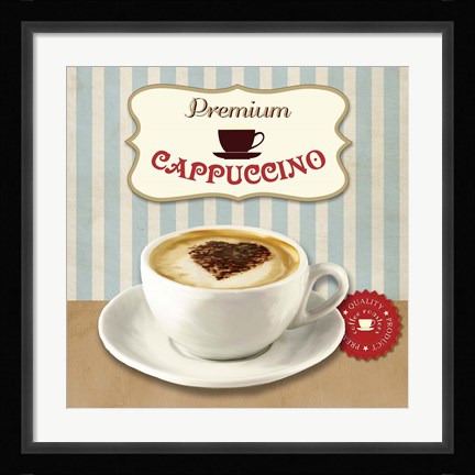 Framed Premium Cappuccino Print