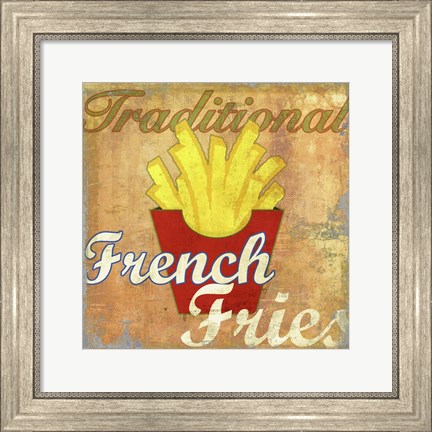 Framed French Fries Print