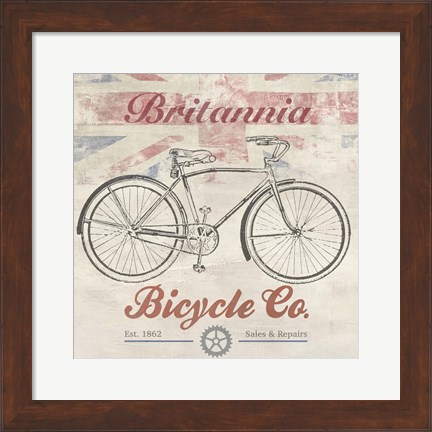 Framed UK Bikes Print