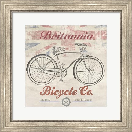 Framed UK Bikes Print
