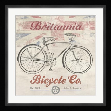 Framed UK Bikes Print