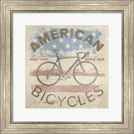 Framed American Bikes Print