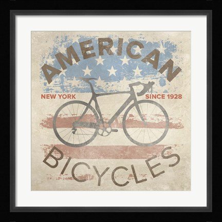 Framed American Bikes Print