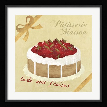 Framed Tarte aux Fraises Print