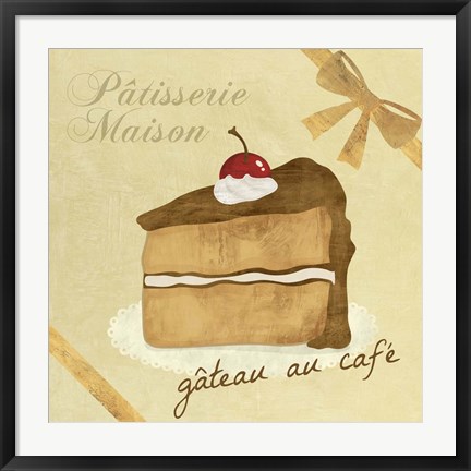 Framed Gateau au Cafe Print